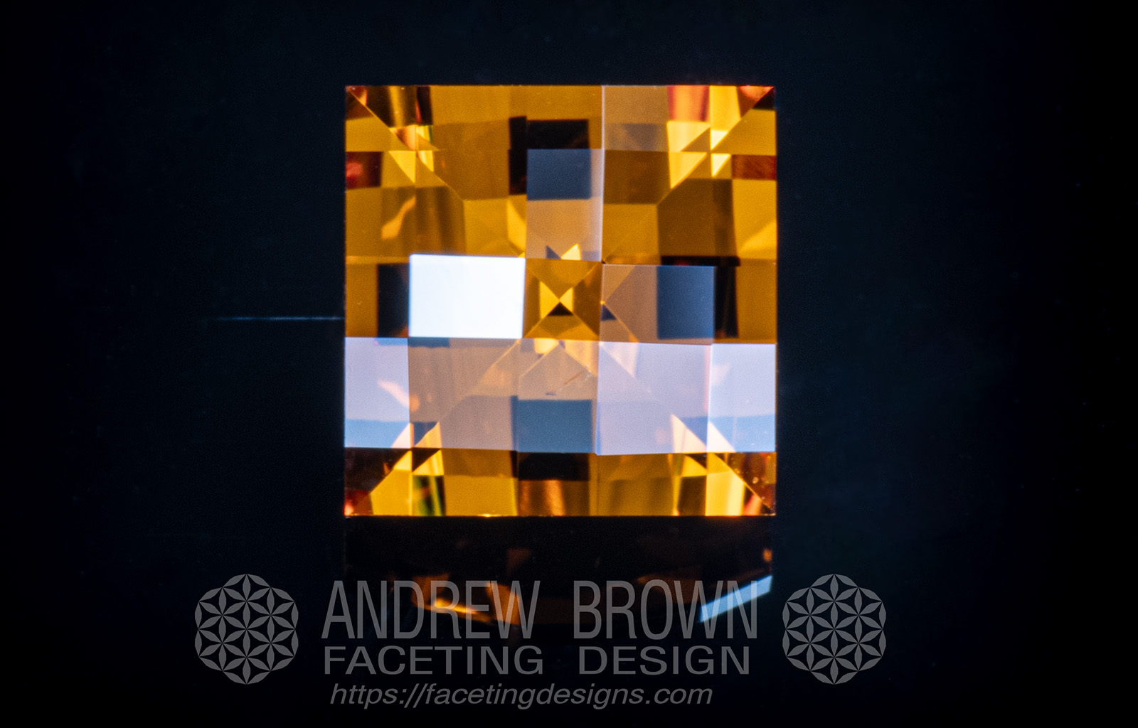 Cross-Hatched Reflection - A collection of my best Gemstone Faceting Designs Volume 7 Cross-Hatched Reflection gem facet diagram